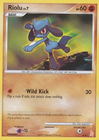 Riolu (6/61) [Diamond & Pearl: Trainer Kit - Lucario] | GnG Games