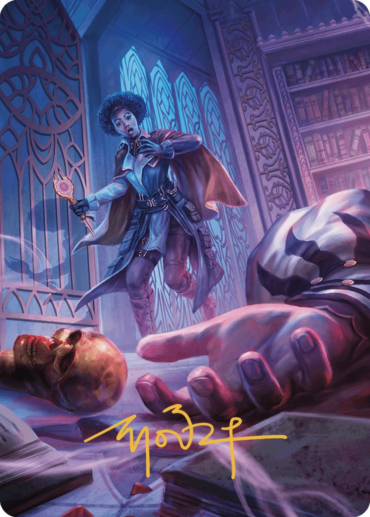 Deadly Complication Art Card (Gold-Stamped Signature) [Murders at Karlov Manor Art Series] | GnG Games