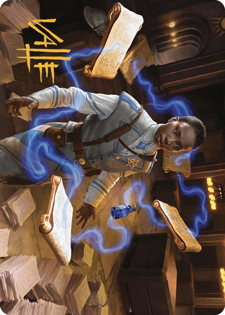 Case File Auditor Art Card (Gold-Stamped Signature) [Murders at Karlov Manor Art Series] | GnG Games