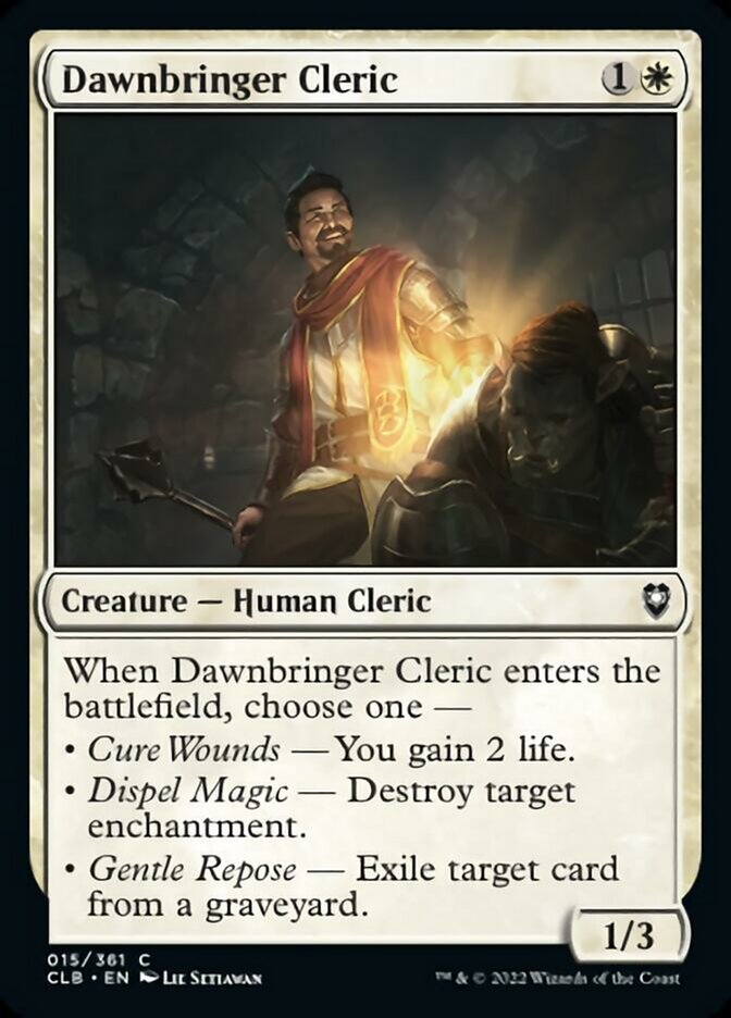 Dawnbringer Cleric [Commander Legends: Battle for Baldur's Gate] | GnG Games