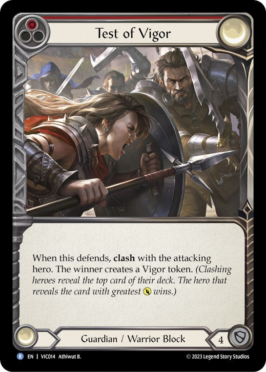 Test of Vigor (Red) [VIC014] (Heavy Hitters Victor Blitz Deck) | GnG Games