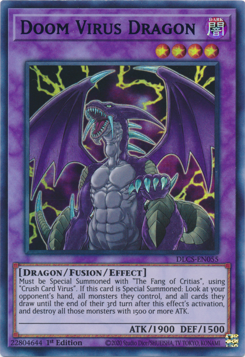 Doom Virus Dragon (Purple) [DLCS-EN055] Ultra Rare | GnG Games