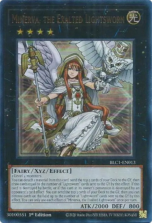 Minerva, the Exalted Lightsworn [BLC1-EN013] Ultra Rare | GnG Games