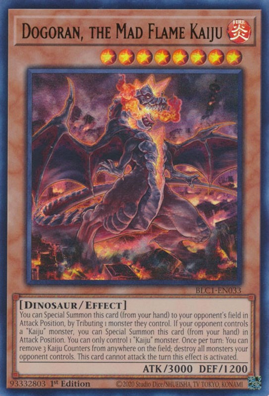 Dogoran, the Mad Flame Kaiju [BLC1-EN033] Ultra Rare | GnG Games