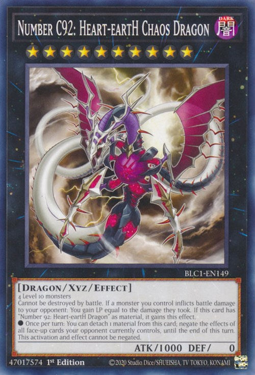 Number C92: Heart-eartH Chaos Dragon [BLC1-EN149] Common | GnG Games