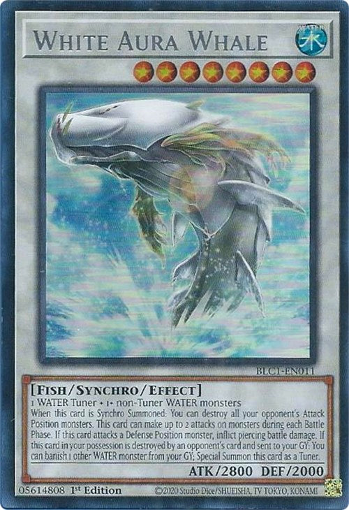 White Aura Whale (Silver) [BLC1-EN011] Ultra Rare | GnG Games