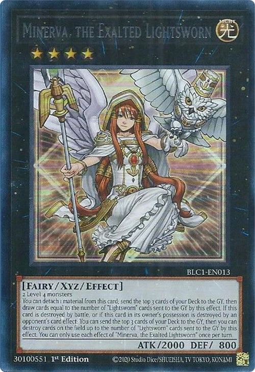 Minerva, the Exalted Lightsworn (Silver) [BLC1-EN013] Ultra Rare | GnG Games