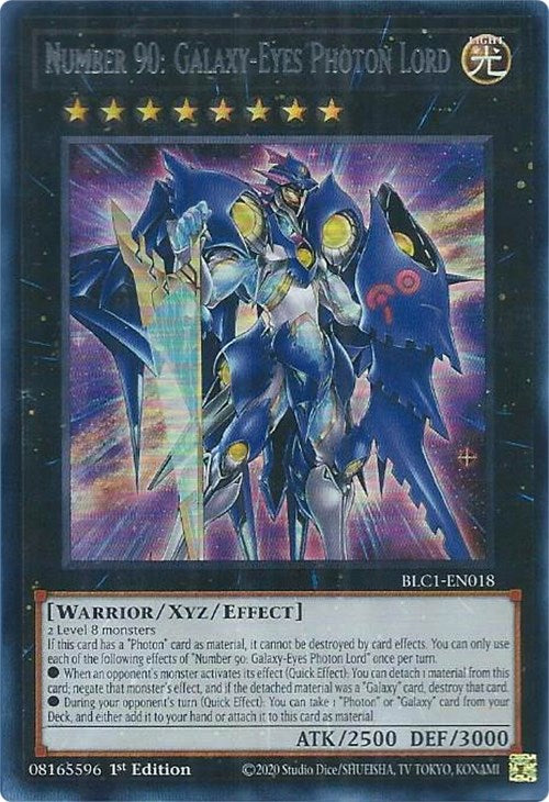 Number 90: Galaxy-Eyes Photon Lord (Silver) [BLC1-EN018] Ultra Rare | GnG Games