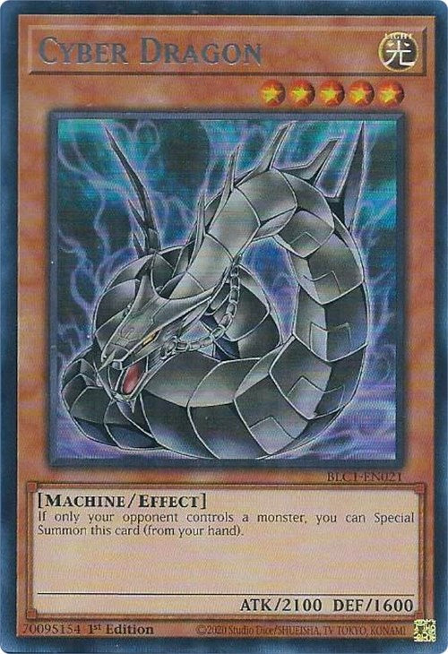 Cyber Dragon (Alternate Art) (Silver) [BLC1-EN021] Ultra Rare | GnG Games