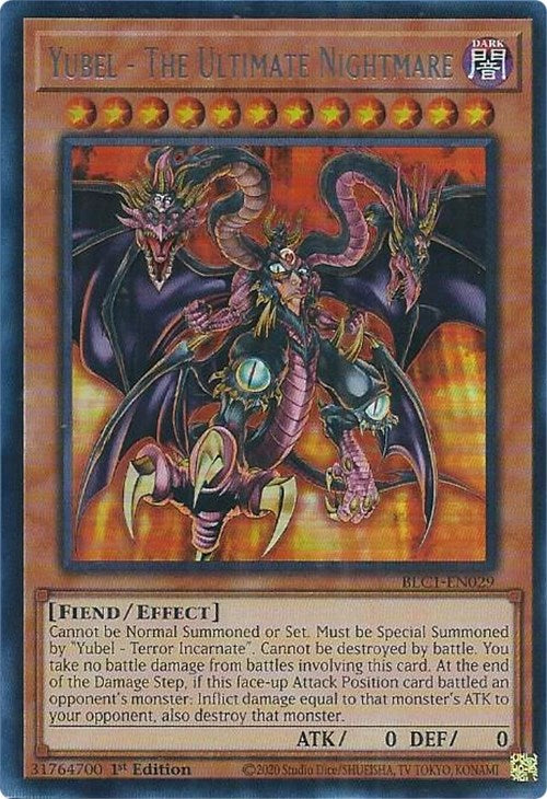Yubel - The Ultimate Nightmare (Silver) [BLC1-EN029] Ultra Rare | GnG Games