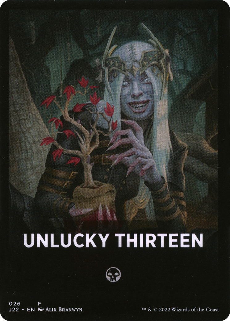 Unlucky Thirteen Theme Card [Jumpstart 2022 Front Cards] | GnG Games