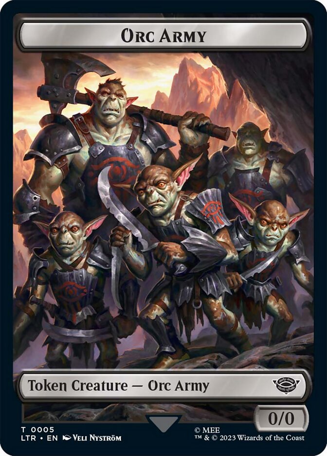 Orc Army Token (05) [The Lord of the Rings: Tales of Middle-Earth Tokens] | GnG Games