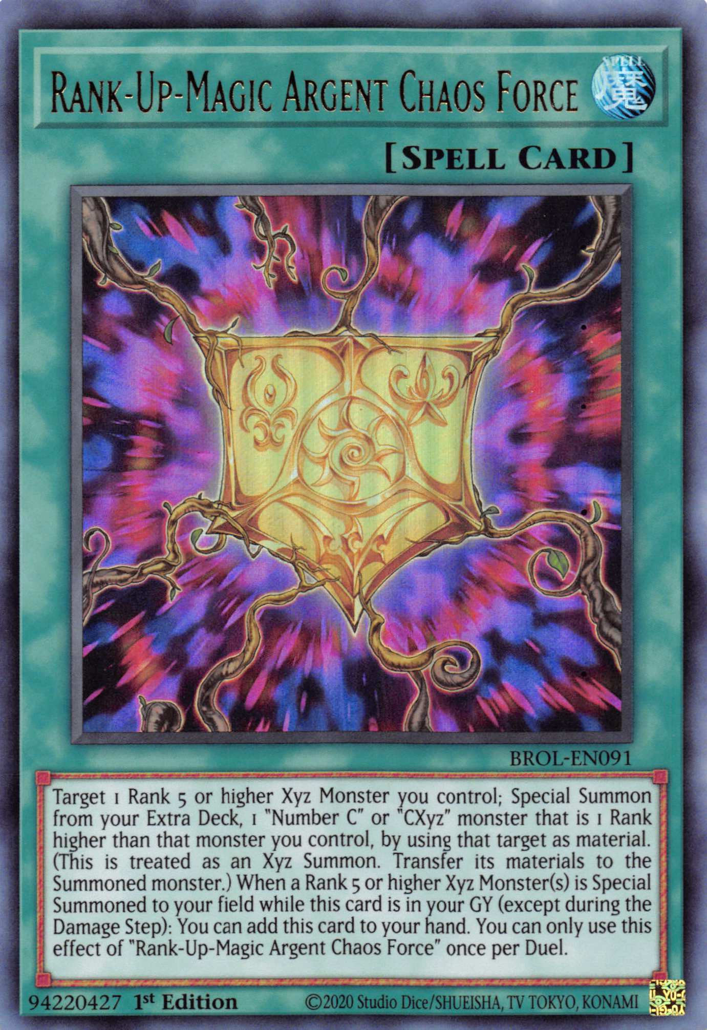 Rank-Up-Magic Argent Chaos Force [BROL-EN091] Ultra Rare | GnG Games
