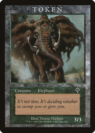 Elephant Token (Invasion) [Magic Player Rewards 2001] | GnG Games