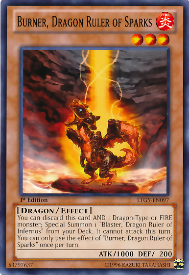 Burner, Dragon Ruler of Sparks [LTGY-EN097] Common | GnG Games