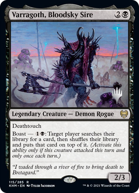 Varragoth, Bloodsky Sire [Kaldheim Promo Pack] | GnG Games