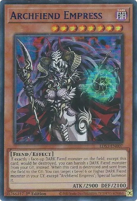 Archfiend Empress (Blue) [LDS3-EN007] Ultra Rare | GnG Games