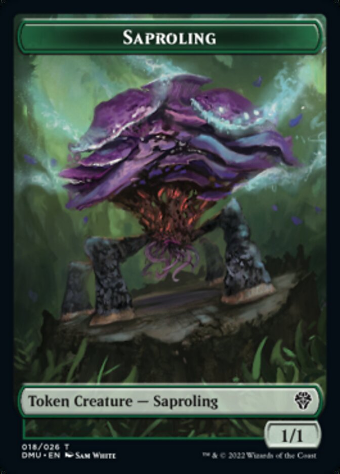 Saproling // Elemental Double-sided Token [Dominaria United Tokens] | GnG Games