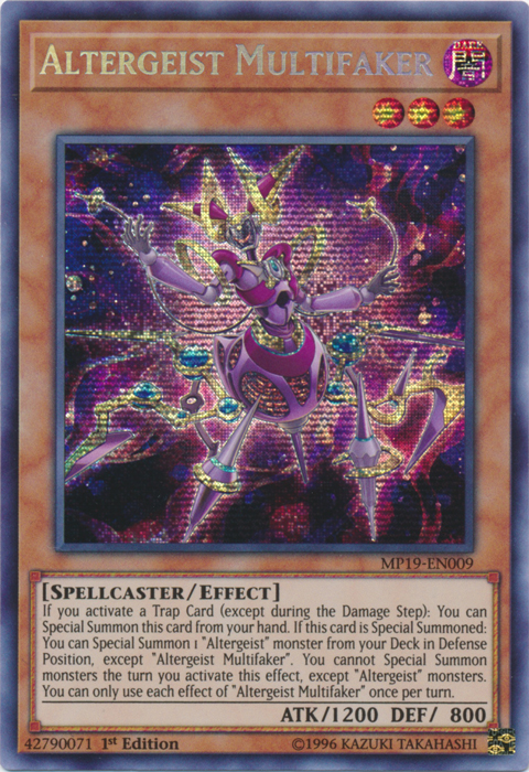 Altergeist Multifaker [MP19-EN009] Prismatic Secret Rare | GnG Games