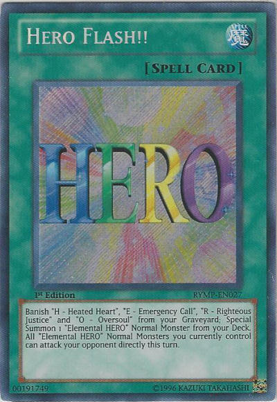 Hero Flash!! [RYMP-EN027] Secret Rare | GnG Games