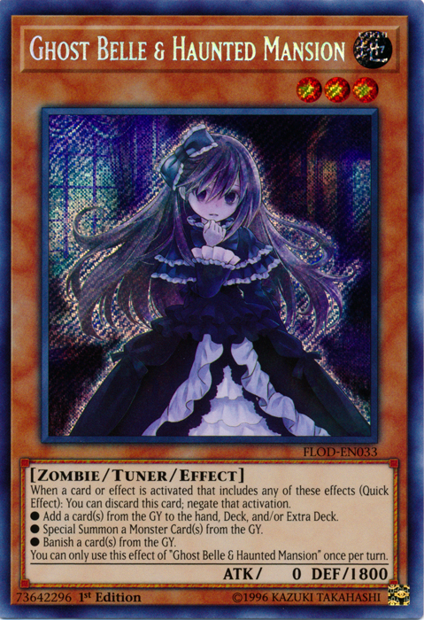 Ghost Belle & Haunted Mansion [FLOD-EN033] Secret Rare | GnG Games