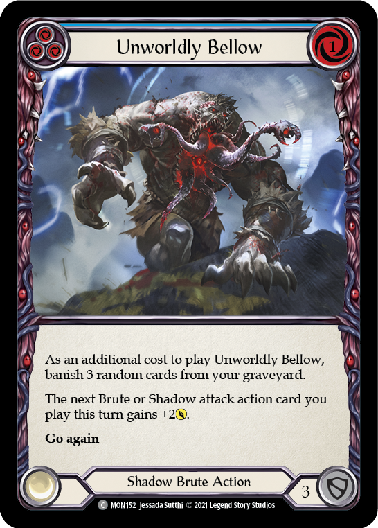 Unworldly Bellow (Blue) [MON152] 1st Edition Normal | GnG Games