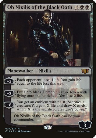 Ob Nixilis of the Black Oath (Commander 2014) [Commander 2014 Oversized] | GnG Games