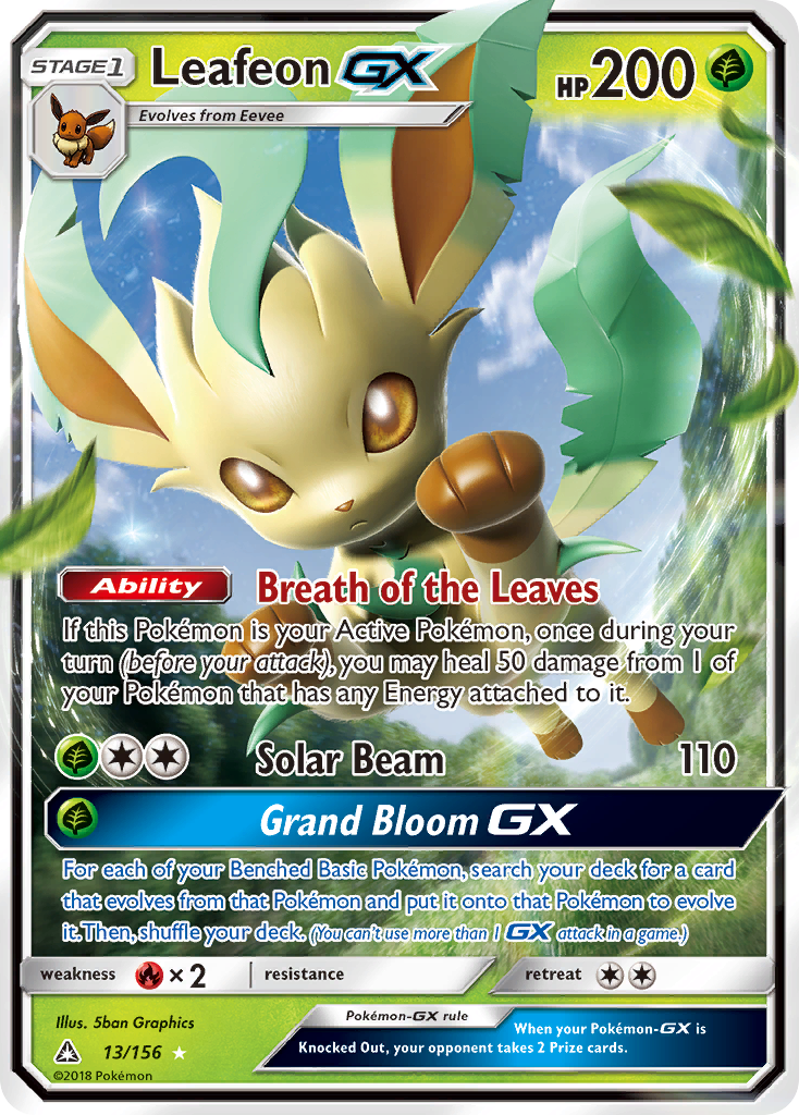 Leafeon GX (13/156) [Sun & Moon: Ultra Prism] | GnG Games