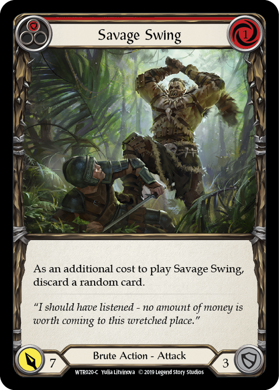 Savage Swing (Red) [WTR020-C] Alpha Print Normal | GnG Games