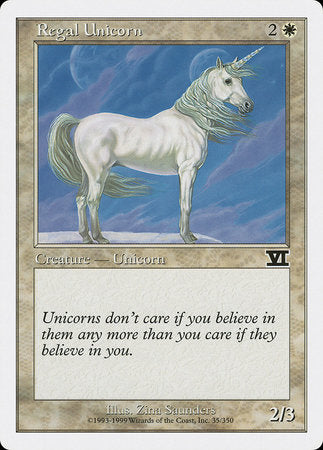 Regal Unicorn [Classic Sixth Edition] | GnG Games