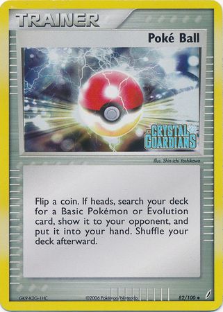 Poke Ball (82/100) (Stamped) [EX: Crystal Guardians] | GnG Games