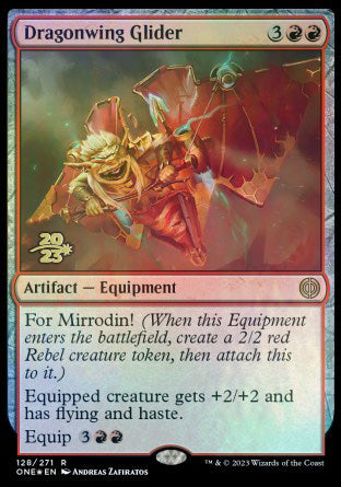 Dragonwing Glider [Phyrexia: All Will Be One Prerelease Promos] | GnG Games