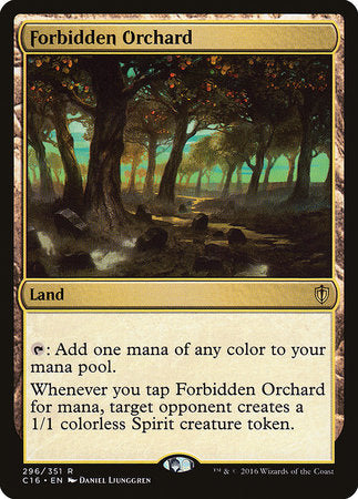 Forbidden Orchard [Commander 2016] | GnG Games