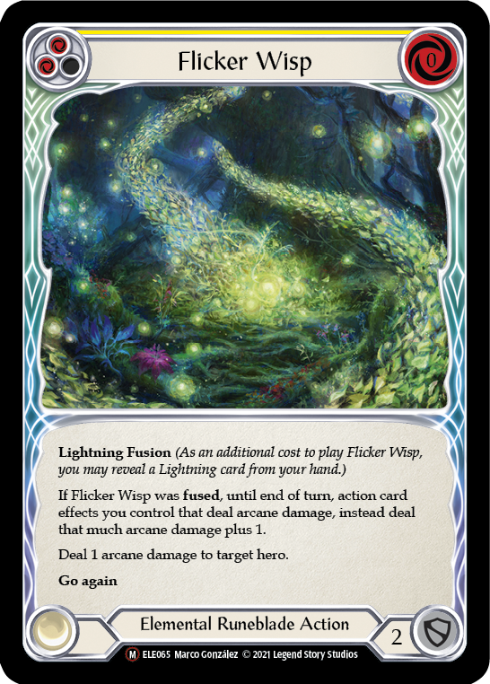 Flicker Wisp [U-ELE065] Unlimited Rainbow Foil | GnG Games