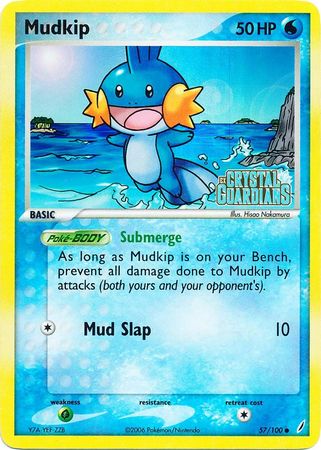 Mudkip (57/100) (Stamped) [EX: Crystal Guardians] | GnG Games