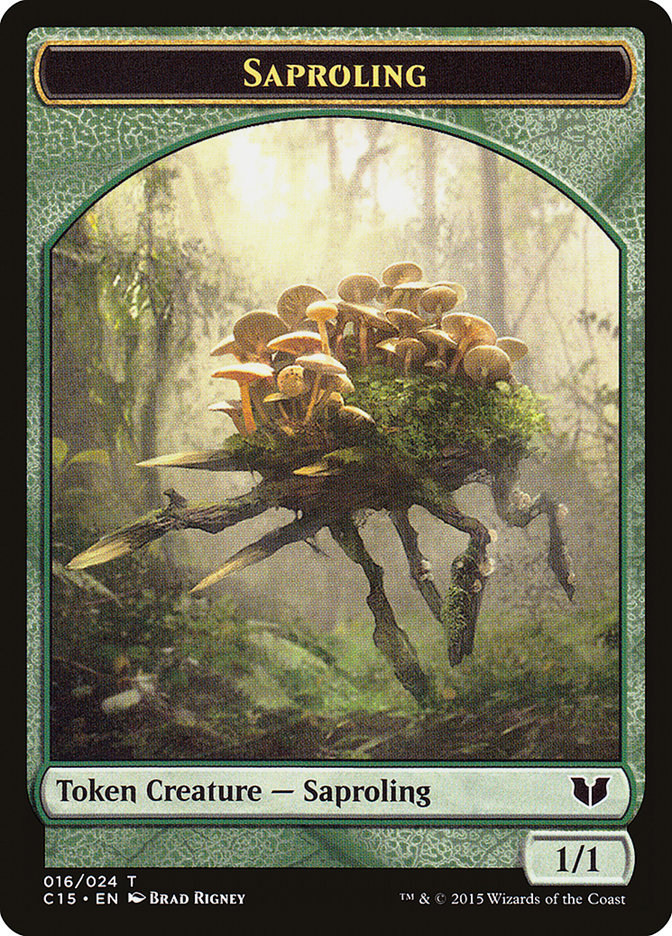 Elephant // Saproling Double-Sided Token [Commander 2015 Tokens] | GnG Games