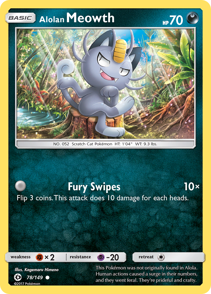 Alolan Meowth (78/149) [Sun & Moon: Base Set] | GnG Games