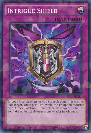 Intrigue Shield (Shatterfoil) [BP03-EN231] Common | GnG Games