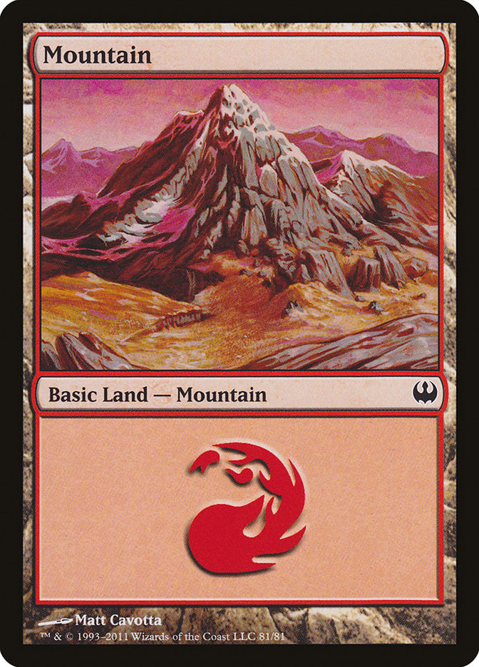 Mountain (81) [Duel Decks: Knights vs. Dragons] | GnG Games