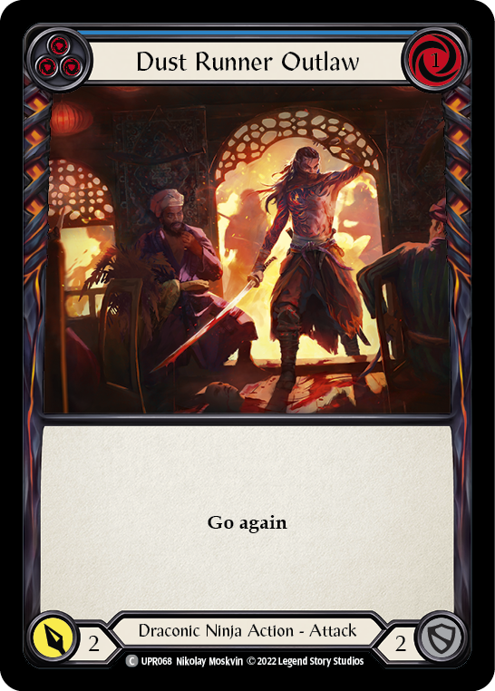 Dust Runner Outlaw (Blue) [UPR068] (Uprising)  Rainbow Foil | GnG Games
