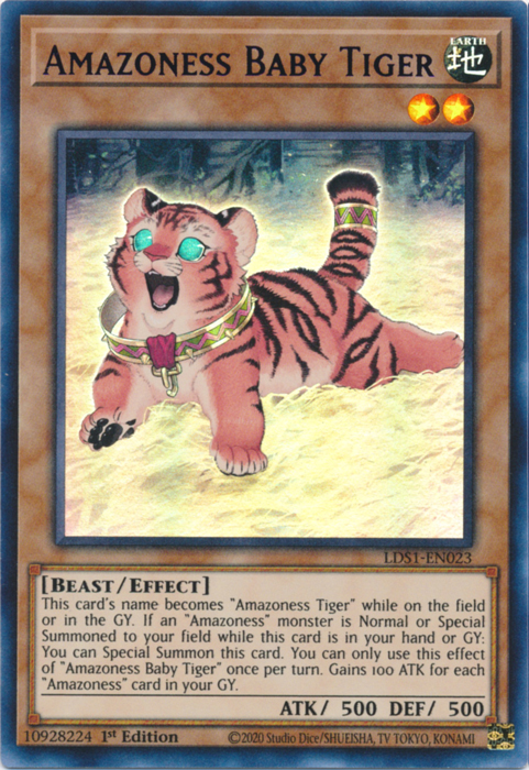 Amazoness Baby Tiger (Blue) [LDS1-EN023] Ultra Rare | GnG Games