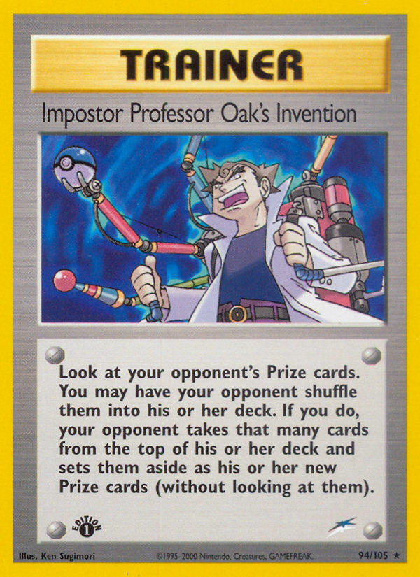 Impostor Professor Oak's Invention (94/105) [Neo Destiny 1st Edition] | GnG Games