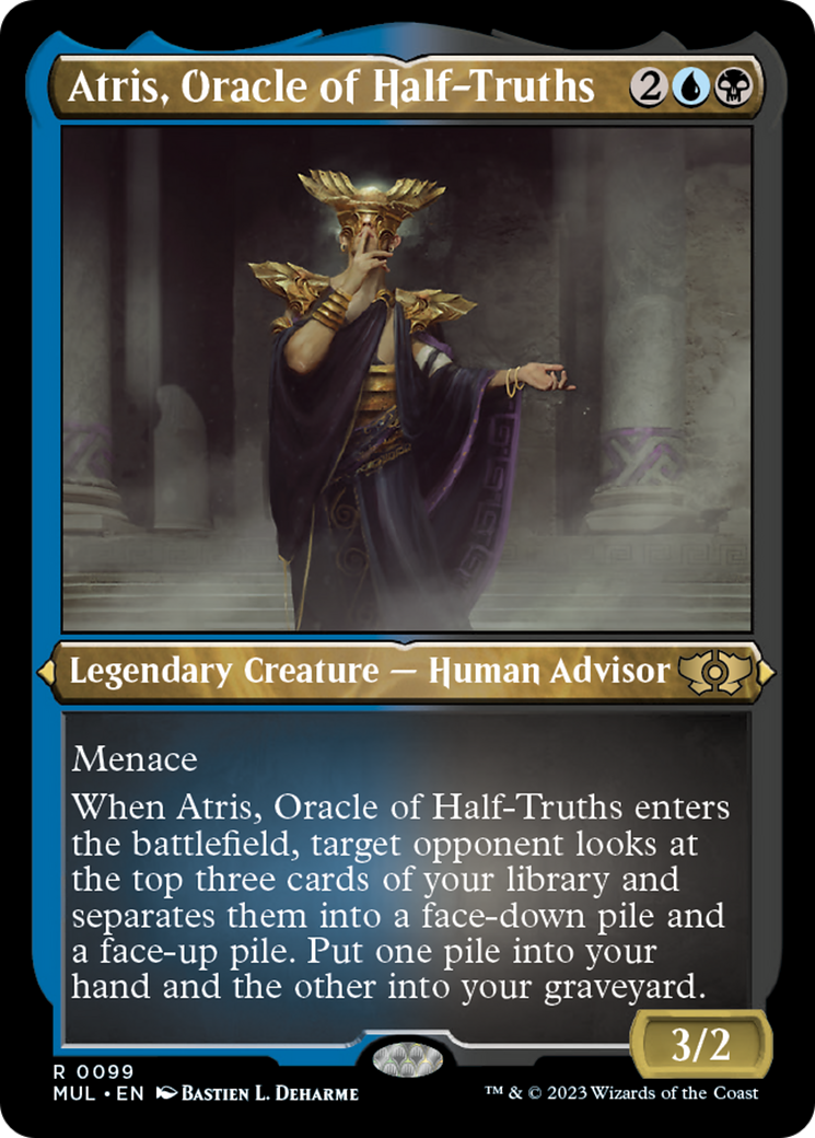 Atris, Oracle of Half-Truths (Foil Etched) [Multiverse Legends] | GnG Games