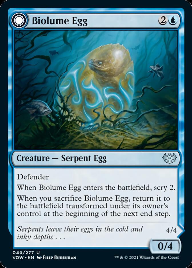 Biolume Egg // Biolume Serpent [Innistrad: Crimson Vow] | GnG Games