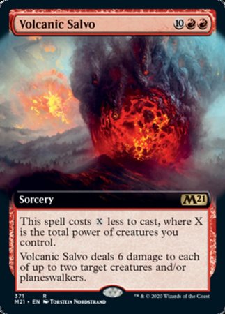 Volcanic Salvo (Extended Art) [Core Set 2021] | GnG Games