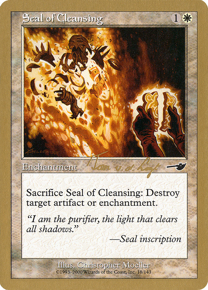 Seal of Cleansing (Tom van de Logt) [World Championship Decks 2000] | GnG Games