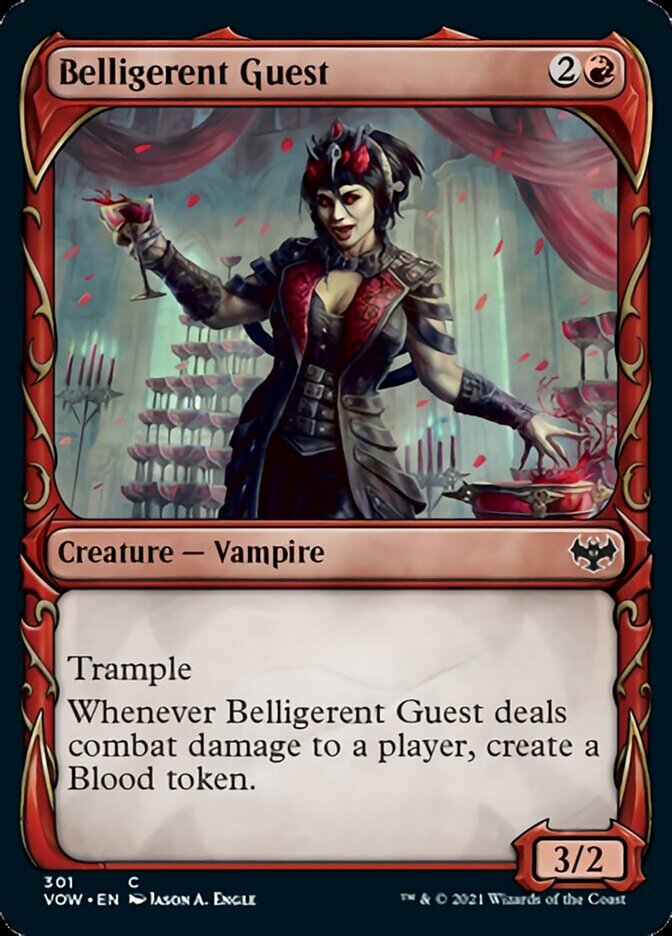 Belligerent Guest (Showcase Fang Frame) [Innistrad: Crimson Vow] | GnG Games