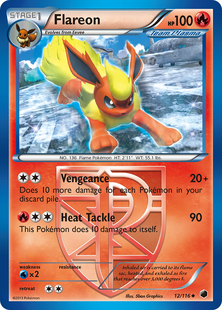 Flareon (12/116) [Black & White: Plasma Freeze] | GnG Games