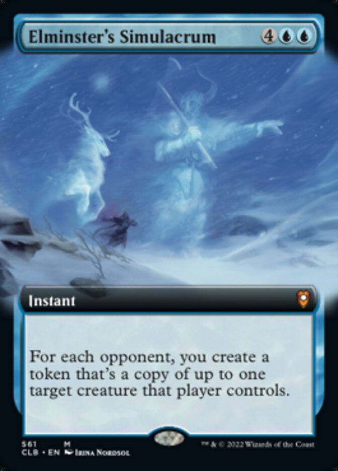 Elminster's Simulacrum (Extended Art) [Commander Legends: Battle for Baldur's Gate] | GnG Games