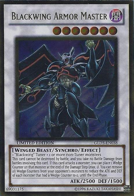 Blackwing Armor Master [GLD3-EN038] Gold Rare | GnG Games